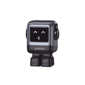 Cargador Mini GaNRobot 30W serie UNO | 1 USB-C de Carga Rápida | Tecnología GaN II | Multiprotocolo PD/QC/SCP/FCA | Carga Inteligente | Pantalla LED | Zapato Magnético Extraíble | Thermal Guard | Color Negro.
