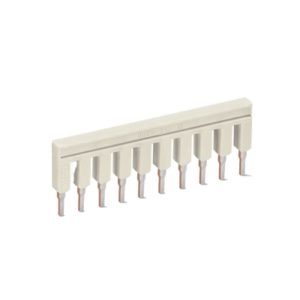 Puente Eléctrico / 10 Polos / Aislado / 25 A / 800 V / Gris Claro / Material Cobre Electrolítico / Reducción de Sección