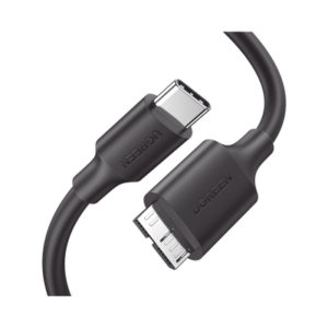 Cable USB Tipo C 3.0 a Micro Tipo B | 1m |Carga Rápida | 5 Gbps | Transferencia de Datos | Blindaje Interior Múltiple | Compatible con Disco Duro Externo, Portátiles, Seagate, Nikon, Canon.