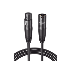Cable para Micrófono XLR Tipo Canon Macho a Hembra | 5 Metros Plug & Play | Anti interferencias | Triple Blindaje | Alta Calidad | Color Negro