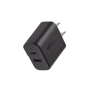 Cargador Rápido de 2 Puertos 20W Negro