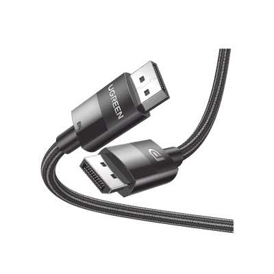 Cable DisplayPort 1.4 | Longitud 2 Metros (6.56 Pies) | Versión DP1.4 | 8K 7680x4320 a 60 Hz | Soporta 3D | HDR | Blindaje Interno Múltiple | Nylon Trenzado | Soporta 32.4Gbps