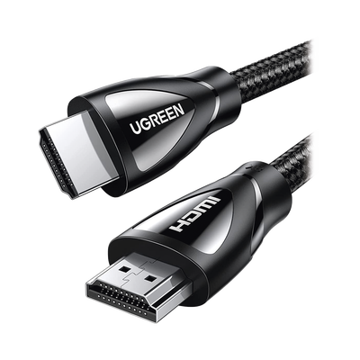 Cable HDMI 2.1 de Nylon Trenzado / 1 Metro (3.28 Pies) / 8K@60Hz/4K@120Hz / eARC (Canal de Retorno de Audio) / HDR10+ / VVR / HEC (Canal Ethernet HDMI) / ALLM / 3D / Dolby Atmos / Dolby Vision / 48 Gbps / Mayor Duración.