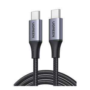 Cable USB-C a USB-C | 2 Metros | Potencia de Carga 240W | 48V/5A | PD3.1 /3.0 | 480 Mbps | Chip E-Market | Carcasa de Aluminio | Nylon Trenzado.