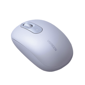 Mouse Inalámbrico 2.4G 800/1200/1600/2400 DPI | Función de 3 botones | Alcance 10m | Silencioso | Ergonómico | Anti-caída y Anti-interferencias | Batería Alcalina AA incluida | Color Dusty Blue.