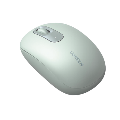 Mouse Inalámbrico 2.4G 800/1200/1600/2400 DPI | Función de 3 botones | Alcance 10m | Silencioso | Ergonómico | Anti-caída y Anti-interferencias | Batería Alcalina AA incluida | Color Green.