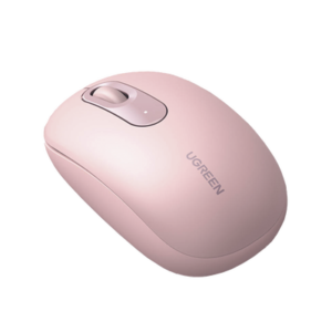Mouse Inalámbrico 2.4G 800/1200/1600/2400 DPI | Función de 3 botones | Alcance 10m | Silencioso | Ergonómico | Anti-caída y Anti-interferencias | Batería Alcalina AA incluida | Color Dusty Pink.