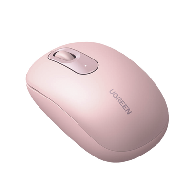 Mouse Inalámbrico 2.4G 800/1200/1600/2400 DPI | Función de 3 botones | Alcance 10m | Silencioso | Ergonómico | Anti-caída y Anti-interferencias | Batería Alcalina AA incluida | Color Dusty Pink.