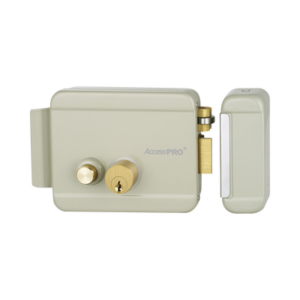 Cerradura Eléctrica con Botón de Salida/ Incluye Llave / Exterior / Derecha