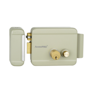 Cerradura Eléctrica con Botón de Salida / Incluye Llave / Exterior / Izquierda