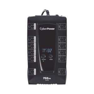 UPS de 750 VA/450 W, Topología Línea Interactiva, Entrada 120 Vca NEMA 5-15P, Tipo Gabinete Compacto, Con 12 Tomas NEMA 5-15R