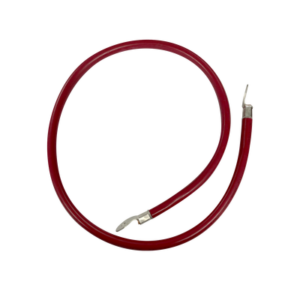 Cable para Baterías 1 m, Rojo, Calibre 2 AWG con Terminales de Ojo en Ambos Extremos
