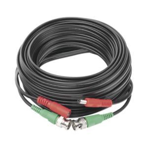 Cable Coaxial (BNC RG59) + Alimentación / SIAMES / 10 Metros (32.81 Pies) / Aleación Cobre + Aluminio CCA / Para Cámaras 4K / Uso Interior y Exterior