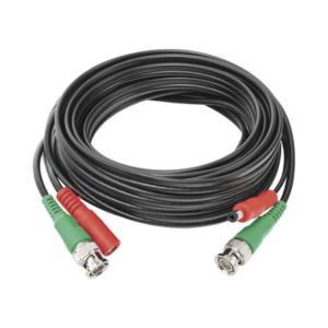 Cable Coaxial (BNC RG59) + Alimentación / SIAMES / 5 Metros (16.40 Pies) / 100% Cobre / Para Cámaras 4K / Uso Interior y Exterior