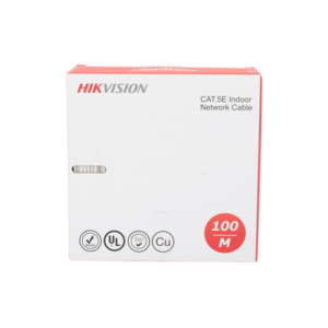 Bobina de Cable UTP 100 Mts / Cat 5E (24 AWG) / Color Blanco / PVC (CM) / Uso en Interior / 100% Cobre / Aplicaciones de CCTV y Redes de Datos