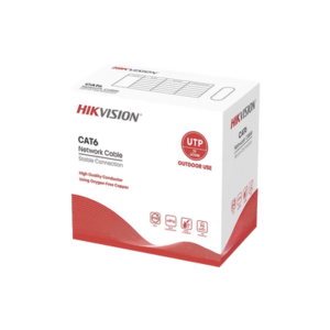 Bobina de Cable UTP 305 Metros (1000 Pies) / Cat 6 (24 AWG) / Color Negro / Uso en Exterior / 100% Cobre / Aplicaciones de CCTV y Redes de Datos