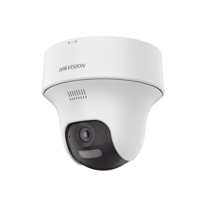 Turret PT IP 4 Megapixel / Lente 2.8 mm / Dual Light (20 mts IR + 15 mts Luz Blanca) / Wi-Fi / IP54 / dWDR / H.265 / Audio Bidireccional (Micrófono y Bocina) / Micro SD