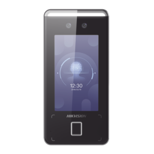 Terminal Min Moe WiFi de Reconocimiento Facial ULTRA RÁPIDO (Exterior IP65) / Hasta 1.5 mts en lectura / Soporta P2P Hik-Connect / 3,000 Usuarios /QR y Videoportero (ambientes de bajo ruido) / HIK-IA