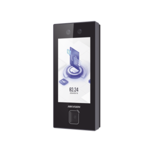 Terminal Facial Min Moe con LECTOR DE QRs FISICO Ultra Rápido y Tarjetas MIFARE / 3000 Rostros / Pantalla 4.5" / Administrable en la Nube con HikConnect Teams / Exterior IP65 / PoE / WiFi / HIK-IA / SIP Estandar