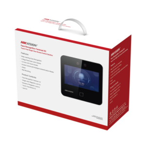 Kit de Control de Acceso TODO INCLUIDO con Lector de Rostros, QRs y Tarjetas / 1,500 rostros / Compatible con App HIKConnect /Incluye Electroimán Botón de Salida y Montajes Z y L para imán / HIK-IA