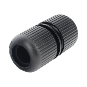 Protector para Exterior IP68 / Adaptador para el Conector Tipo Plug (12 Vcc) en Cámaras Epcom / Color Negro / Hikvision / Hilook