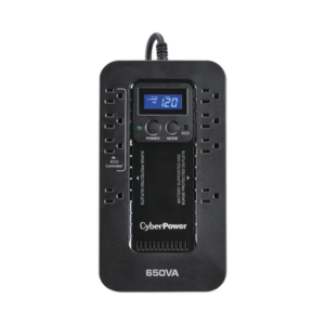 UPS de 650 VA/390 W, Topología Standby con Modo Ahorrador ECO, Entrada 120 Vca NEMA 5-15P, Con 8 Tomas NEMA 5-15R