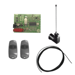 Kit Receptor inalámbrico con antena / Hasta 45M en linea de vista / INCLUYE dos controles y 3 metros de cable RG58 para la antena