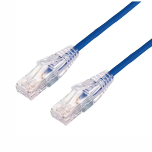 Cable de Parcheo Slim UTP Cat6A - 1 Metro (3.28 Pies) Azul, Diámetro Reducido (28 AWG)