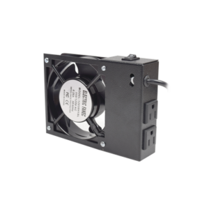 Ventilador 110 Vca con Clavija para Gabinete de Pared con 2 Tomas de Corriente