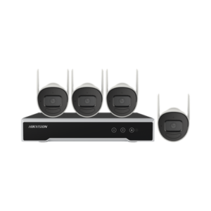 Kit IP Inalámbrico 1080p / NVR 4 Canales / 4 Cámaras Bala para Exterior / 1 HDD de 1 TB / Modo Repetidor