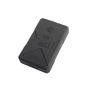 Batería de respaldo Li-Ion 12,000 mAh con cubierta plástica protectora y salida USB para cargar dispositivos inalámbricos