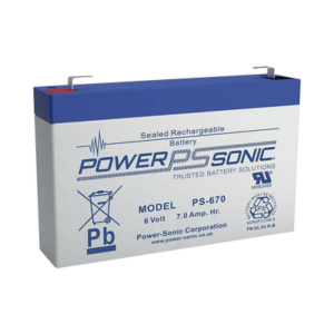 Batería 6V, 7AH, Para Respaldo, Tecnologías AGM/VRLA, 5 Años Vida Útil, Terminales F1, Reconocida UL