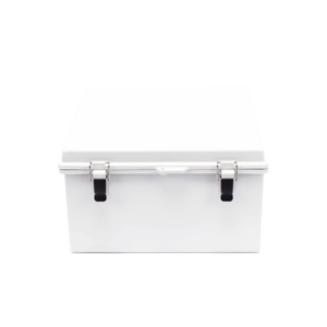 Gabinete de Plástico ABS, Uso en Intemperie ip66 (300 x 300 x 180 mm) Cierre por Broche Inoxidable y Permite Cerrado con Candado y Llave (Perno 5mm) No Incluido