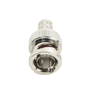 Conector BNC Macho de Anillo Plegable para Cable RG-6, Níquel/ Oro/ Teflón.