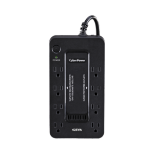 UPS de 425 VA/255 W, Topología Standby, Entrada 120 Vca NEMA 5-15P, Tipo Gabinete Compacto, Con 8 Tomas NEMA 5-15R