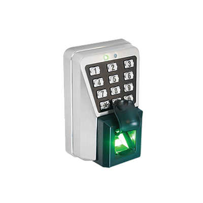 (ZK MA500)Lector IP de Huella y Proximidad con Teclado Antivandálico para Exterior / Administración con software o de manera autónoma (directo en el teclado) / Relevador para chapa