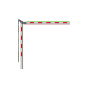 Brazo Articulado 4 mts (2+2) con Iluminación para Barreras Hikvision Serie DS-TMG320