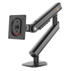 Brazo Ergonómico para Monitor / Soporte 17"-32" / Carga 2-7 kg / Ajuste de Tensión / Rotación ±90° / Instalación Abrazadera o Pasacables
