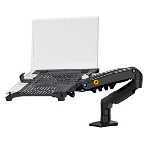 Soporte para Monitor o Laptop con Resorte de Gas / Compatibilidad de 17 a 30 pulgadas en Monitores y 10 a 17 pulgadas en Laptops / Ajuste Flexibles / Compatible con VESA 100x75 / Capacidad de Carga de 9 kg / Estructura Robusta