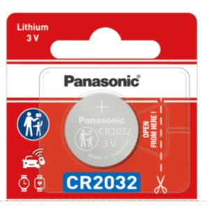 Batería de litio CR2032 de 3 V a 225 mAh (No recargable)