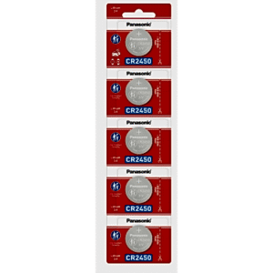 Batería de Litio tipo Moneda 3V / CR2450/ Tira c/5pz (No recargable)