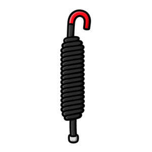 Resorte ROJO para Barreras Vehiculares Hikvision DS-TMG520 / Refacción
